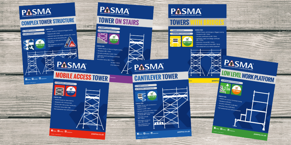 Scaffold Tower Reference Guides - PASMA