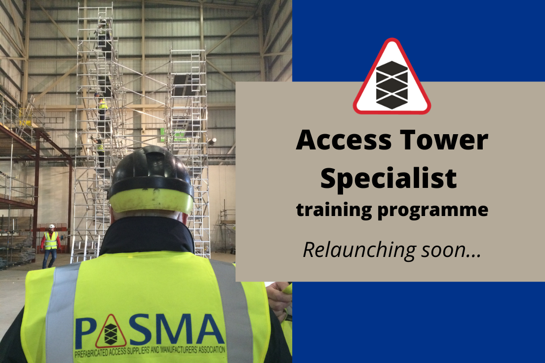 Access Tower Specialist Training - Register Your Interest - PASMA