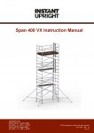 Instant Upright Instant 400 VX instruction manual