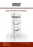 Instant Upright Instant 500 instruction manual