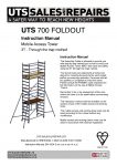 UTS 700 FOLDOUT MOBILE ACCESS TOWER