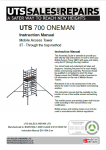 UTS-700-ONEMAN-instruction-manual-V1_3 front image