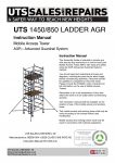UTS LADDER AGR 1450/850 Mobile Access Tower